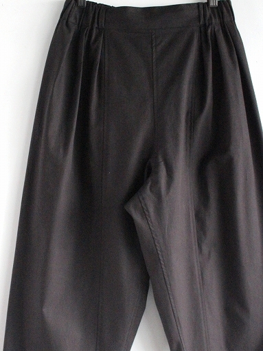 THE HINOKI　OG Cotton Twill 3Tuck Elastic Pants / CHARCOAL BLACK_b0139281_09564183.jpg