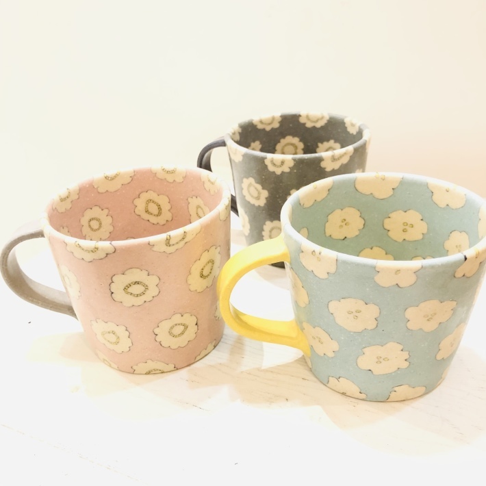 【中古品】田中ちあきさん　花柄　マグカップ＆お皿 田中ちあきさんの新作届きました！ : Musee de M