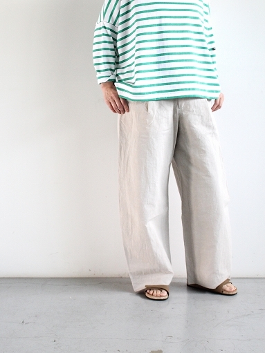 ASEEDONCLOUD  HW wide trousers / LINEN NYLON (LADIES)_b0139281_18255546.jpg