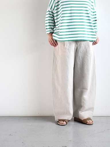 ASEEDONCLOUD  HW wide trousers / LINEN NYLON (LADIES)_b0139281_18263578.jpg