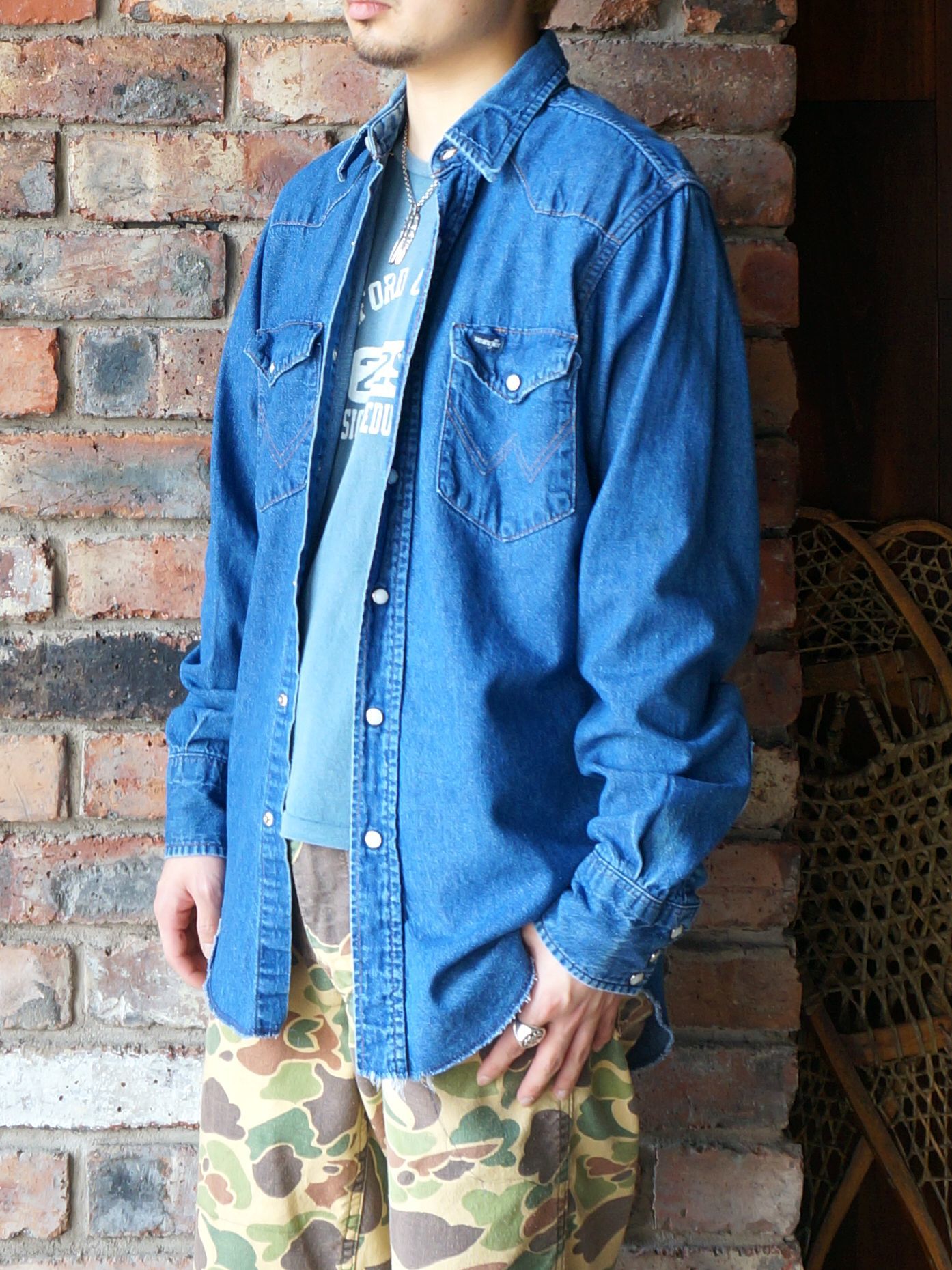 WRANGLER DENIM WESTERN SHIRT USA--RECOMMEND--_d0334976_13585942.jpg