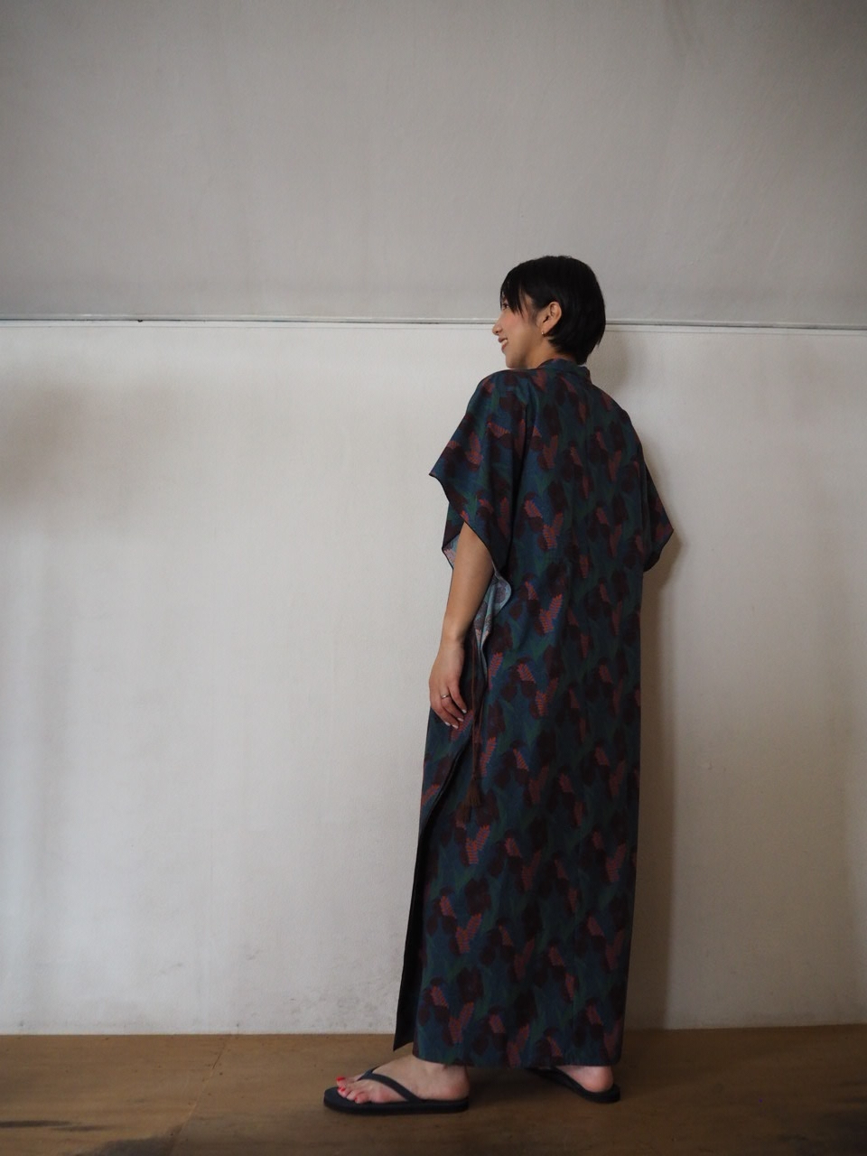 odour リーフ柄one-piece_e0357389_14292110.jpg
