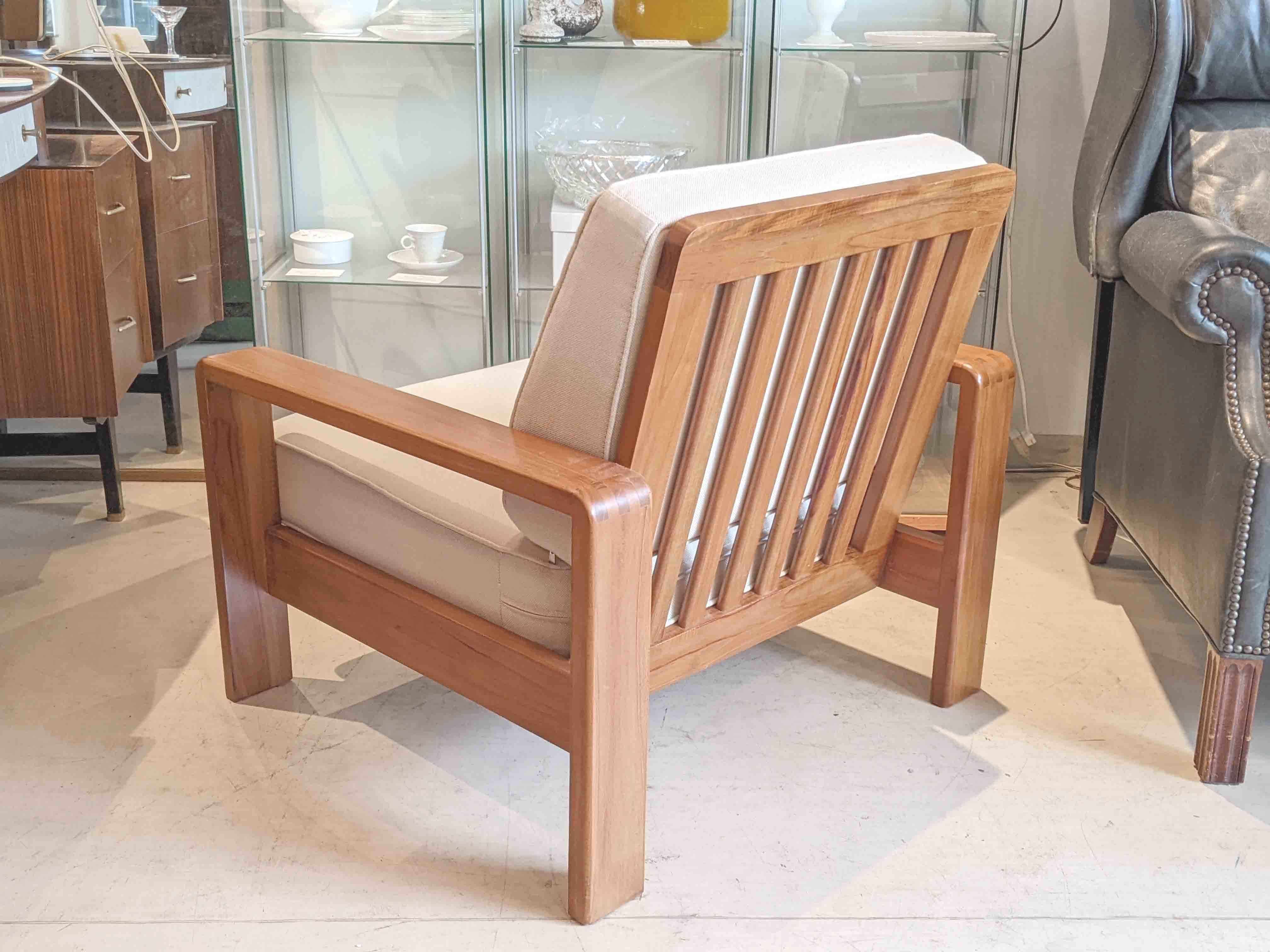 SCANTEAK/スキャンティーク】IKON/イコン チーク無垢材1人掛けソファ