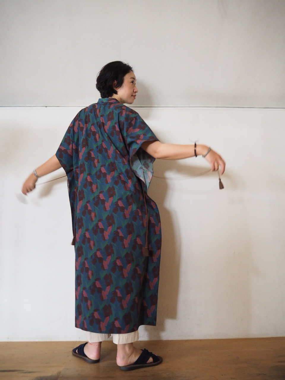 odour リーフ柄one-piece_e0357389_11284096.jpg