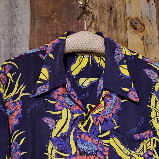 1940s Palomino Vintage Rayon Hawaiian Shirt / オンブック レーヨン 