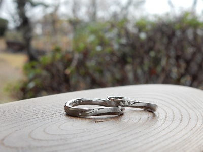 海をイメージした工房オリジナルの結婚指輪　セミオーダー　｜　岡山_d0237570_16372415.jpg