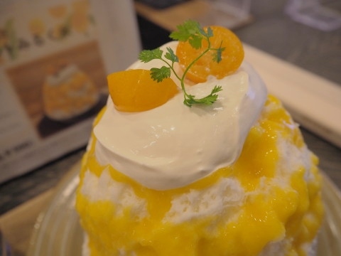 金柑ヨーグルトみるく氷:クラフト&和カフェ匠館(弘前市)_b0147224_09560589.jpg