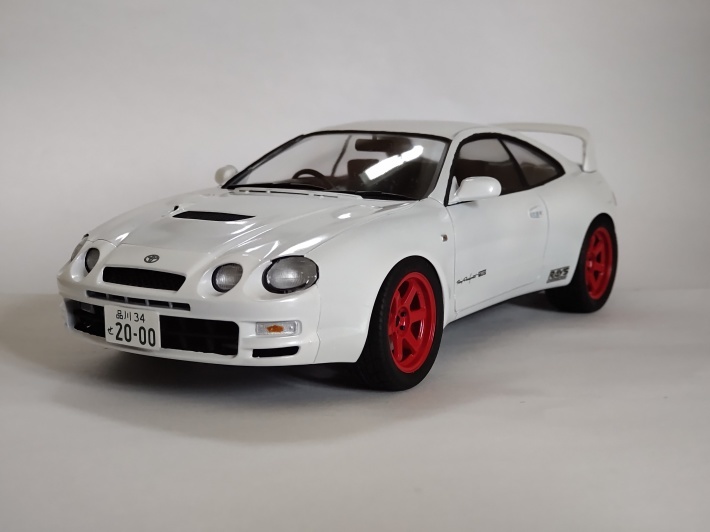 タミヤ・1/24 トヨタ･セリカ GT-FOUR + アオシマ・1/24 ボルクレーシング TE37RT 18インチ_b0098271_11124599.jpg