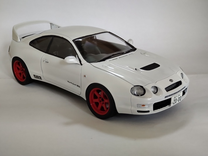 タミヤ・1/24 トヨタ･セリカ GT-FOUR + アオシマ・1/24 ボルクレーシング TE37RT 18インチ_b0098271_11125135.jpg