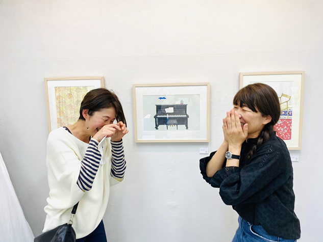 個展４日目　ブログ友達と再会！_c0366058_00263045.jpg