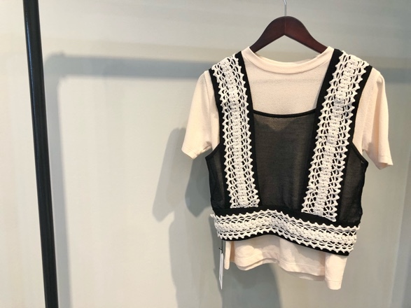 【海外 正規品】トップスiki◇ALLONGかぎ針ベスト◇ : =ココリーネブログ=