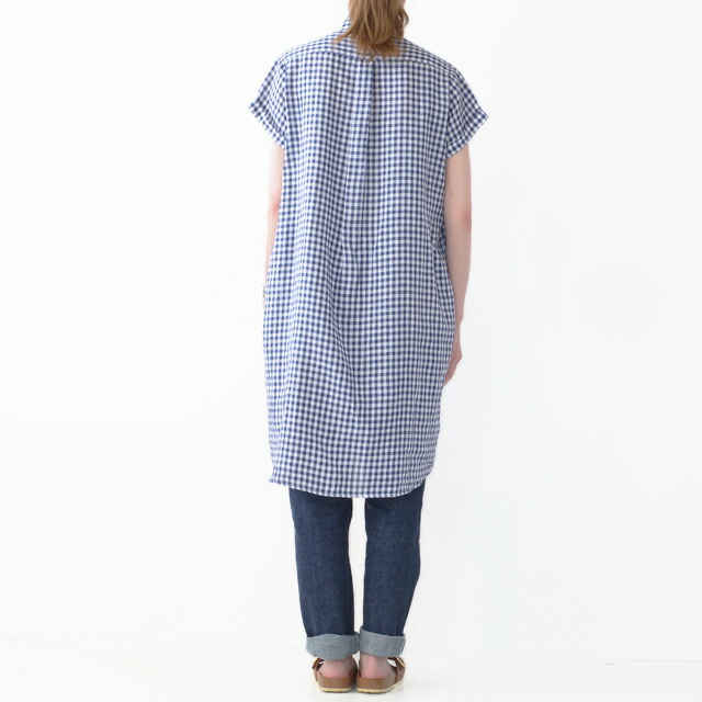 Gymphlex [ジムフレックス] LINEN STRIPE&GINGHAM S/S SHIRT ONE PEACE [J-1098 LNP] _f0051306_15575817.jpg