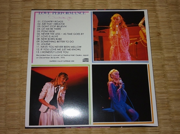 OLIVIA NEWTON JOHN / LOVE PERFOMANCE : 無駄遣いな日々