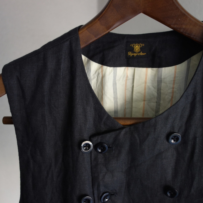 7月の製作予定 / victorians chasseur heavylinen vest_e0130546_13570550.jpg