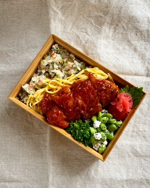 最近のお弁当。自家製ジンジャーシロップとガリ。_e0269389_18143910.jpg