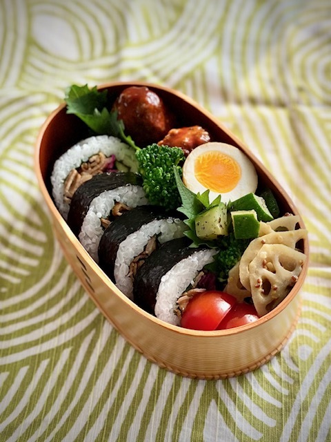 最近のお弁当。自家製ジンジャーシロップとガリ。_e0269389_18183113.jpg