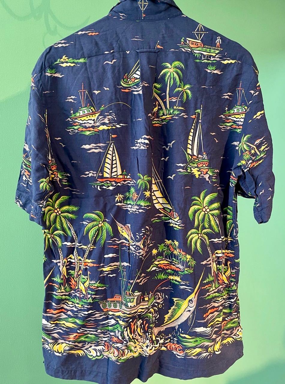 ６月２日（木）入荷！　POLO Ralph Lauren CALDWELL Rayon Hawaiian shirts ! ／ラルフローレン　カジキマグロ柄　ハワイアンシャツ／アロハ_c0144020_13174974.jpg