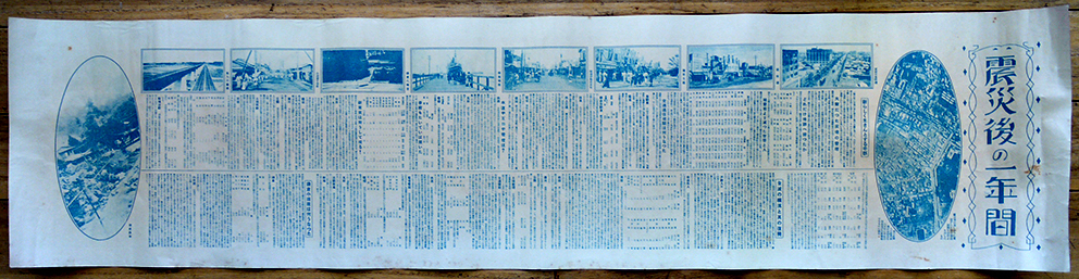 関東震災全地域鳥瞰図絵 吉田初三郎画 大阪朝日新聞附録 大正13
