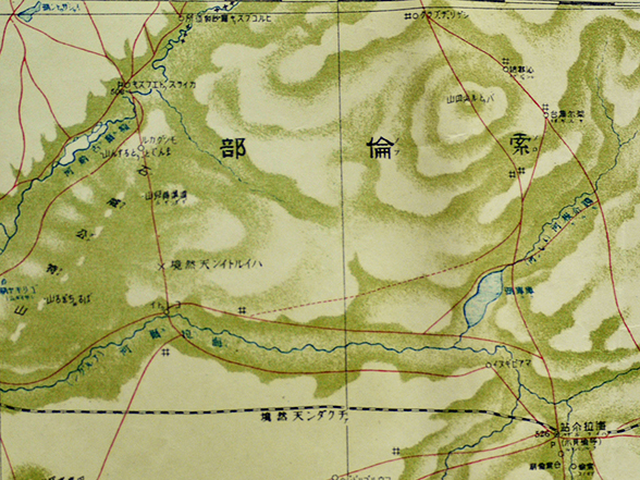 東亜輿地図西第四行北第三段北部「ハイラルヂャン海拉爾站」百万分一図