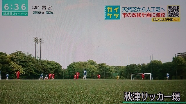 秋津サッカー場の再整備 天然芝か 人工芝か ｎｈｋなどで報道 谷岡隆 たにおかたかし 習志野市議会議員