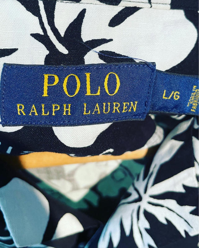 ６月５日（日）入荷！　POLO Ralph Lauren/ラルフローレン　 rayon Hawaiian shirts! BLACK!_c0144020_10102032.jpg