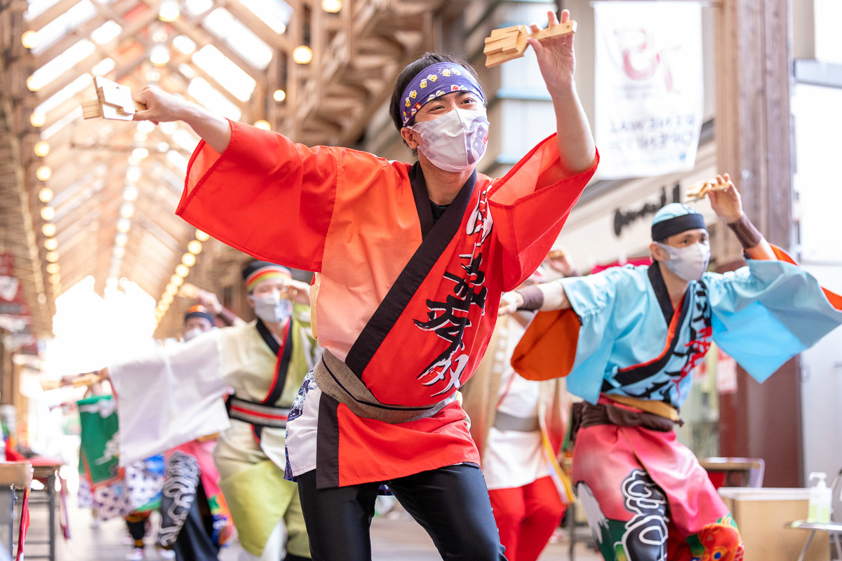 土佐の「おきゃく」2022 よさこい演舞 國士舞双 その3_a0077663_09284754.jpg