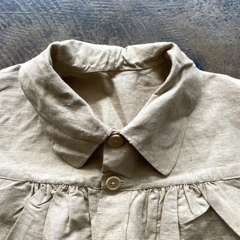 1930\'s Natural Linen Work Over Coat Dead Stock, With Big Chest Pocket_f0370108_14292115.jpeg