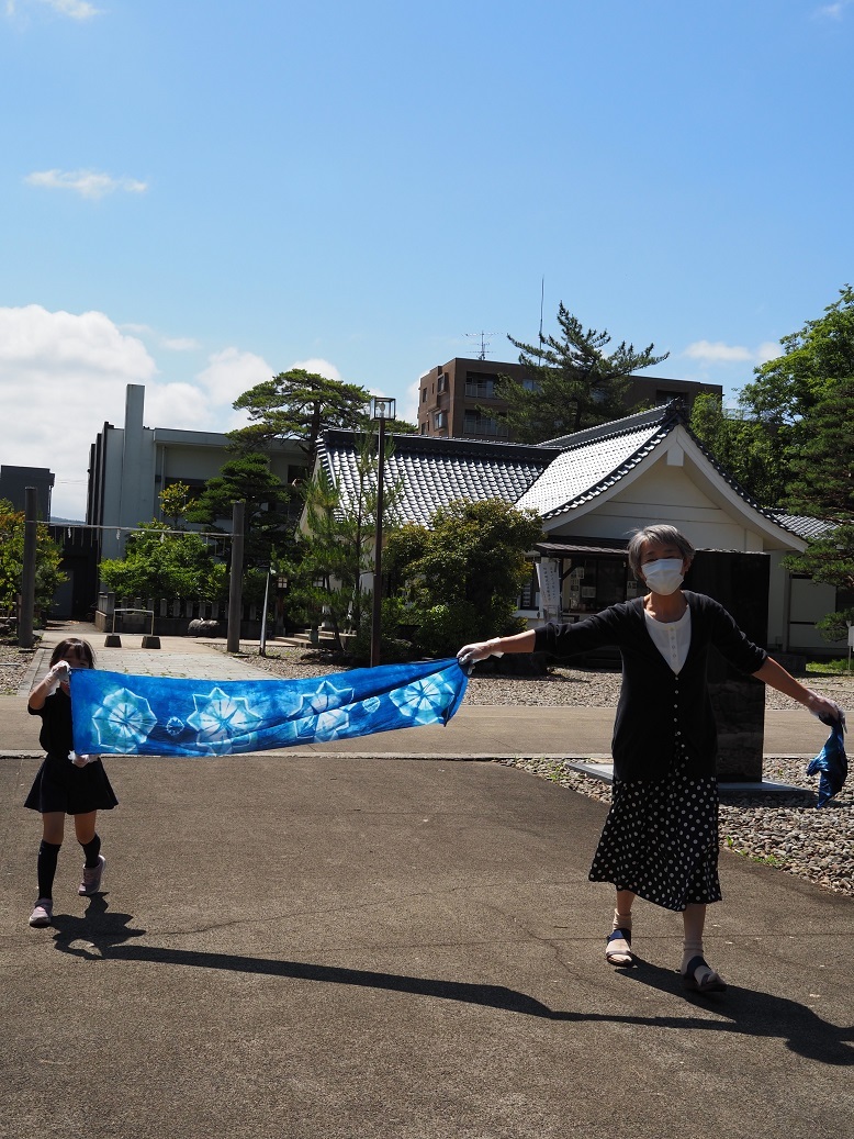 夏詣「あいのれん」づくり_f0067122_15434315.jpg
