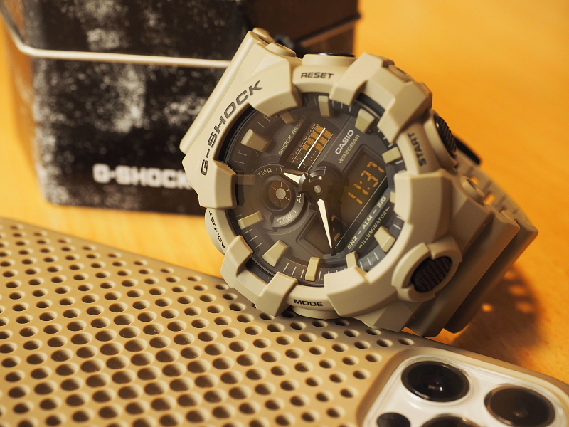 【G-SHOCKコレクション⑦】国内未発売のアウトドアカラー「 GA-700CA-5A」”サンドベージュ”_b0008655_16395716.jpg