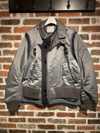 sacai 22aw Nylon Twill Mix Blouson ジャケット