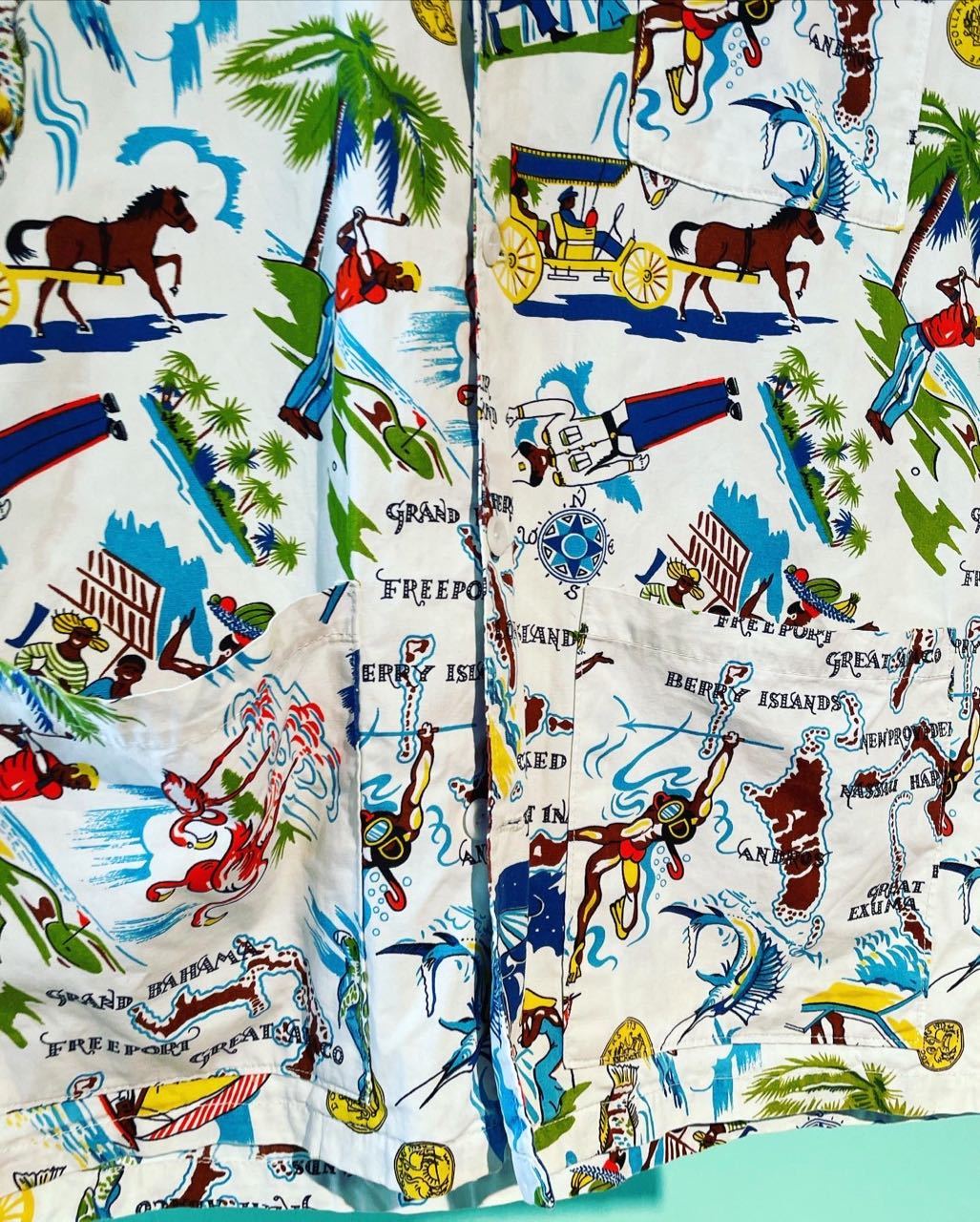 ６月１９日（日）入荷！６０s〜ハワイアンシャツ！　バハマプリント！_c0144020_14405004.jpg