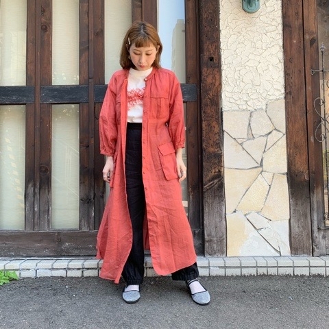 l'atelier du savon』 スタンドカラー サファリワンピース&ブラウス