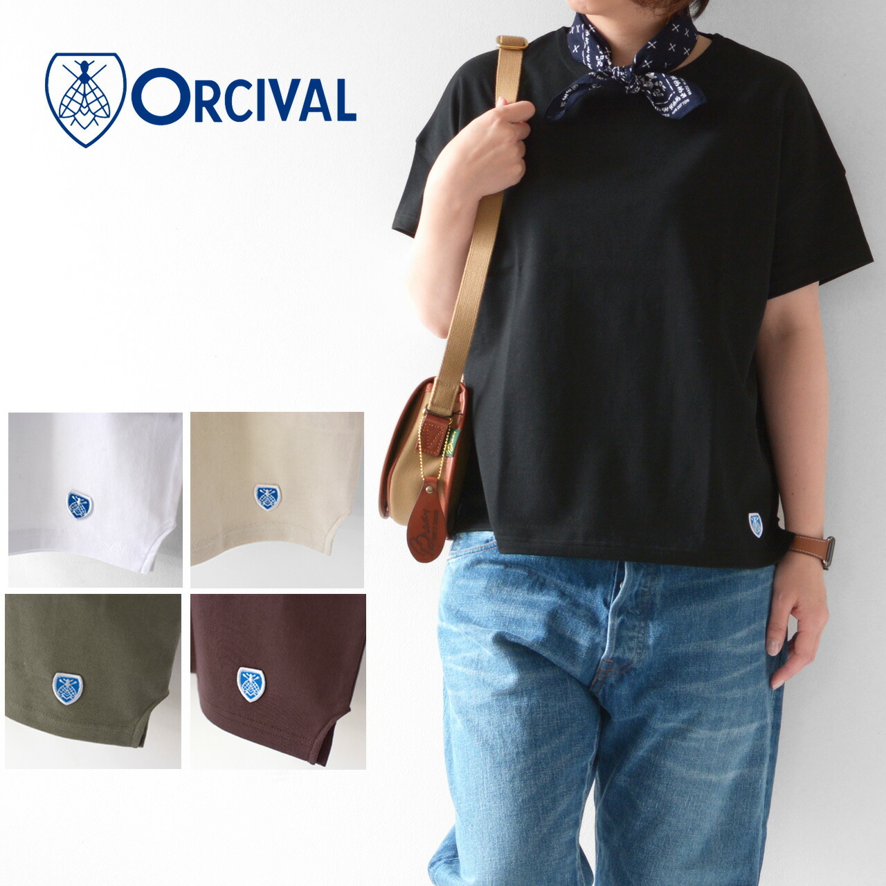 ORCIVAL [オーチバル・オーシバル] 40/2 JERSEY BOAT NECK S/S WIDE TEE SOLID [RC-9255]_f0051306_05330525.jpg