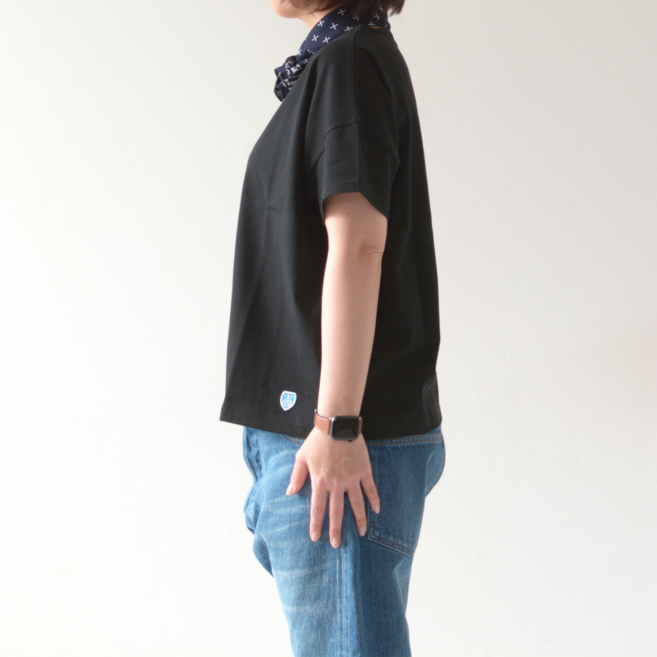 ORCIVAL [オーチバル・オーシバル] 40/2 JERSEY BOAT NECK S/S WIDE TEE SOLID [RC-9255]_f0051306_05330648.jpg
