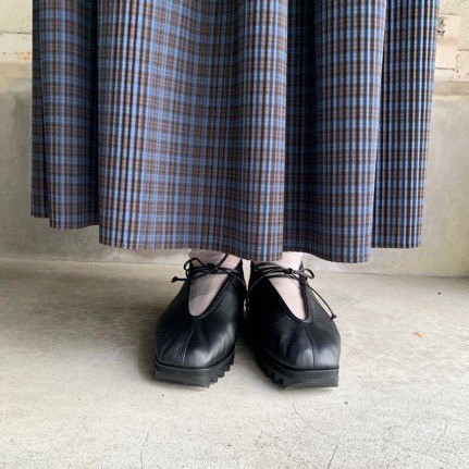 bulle de savon》タイプライター/ウールtypewriter プリーツスカート bulle de savon》タイプライター/ウールtypewriter プリーツスカート