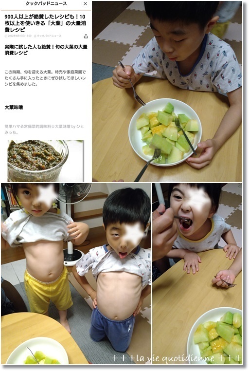 【今週の常備菜】クックパッドニュースに掲載されました♪と自然の摂理を学んだ5歳児_a0348473_06495606.jpg