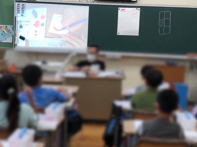 名古屋市の稲生小学校で絵の具の使い方教室をおこないました。_f0373324_16175991.jpg