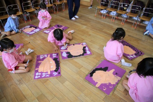 絵画指導 鳳幼稚園