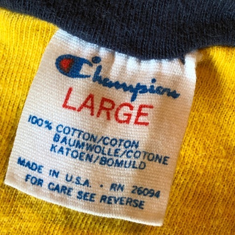 1980s \" CHAMPION - PRINTトリコタグ - MADE IN U.S.A - \" 100% cotton VINTAGE SOLID Double-Face TEE SHIRTS ._d0172088_19172605.jpg