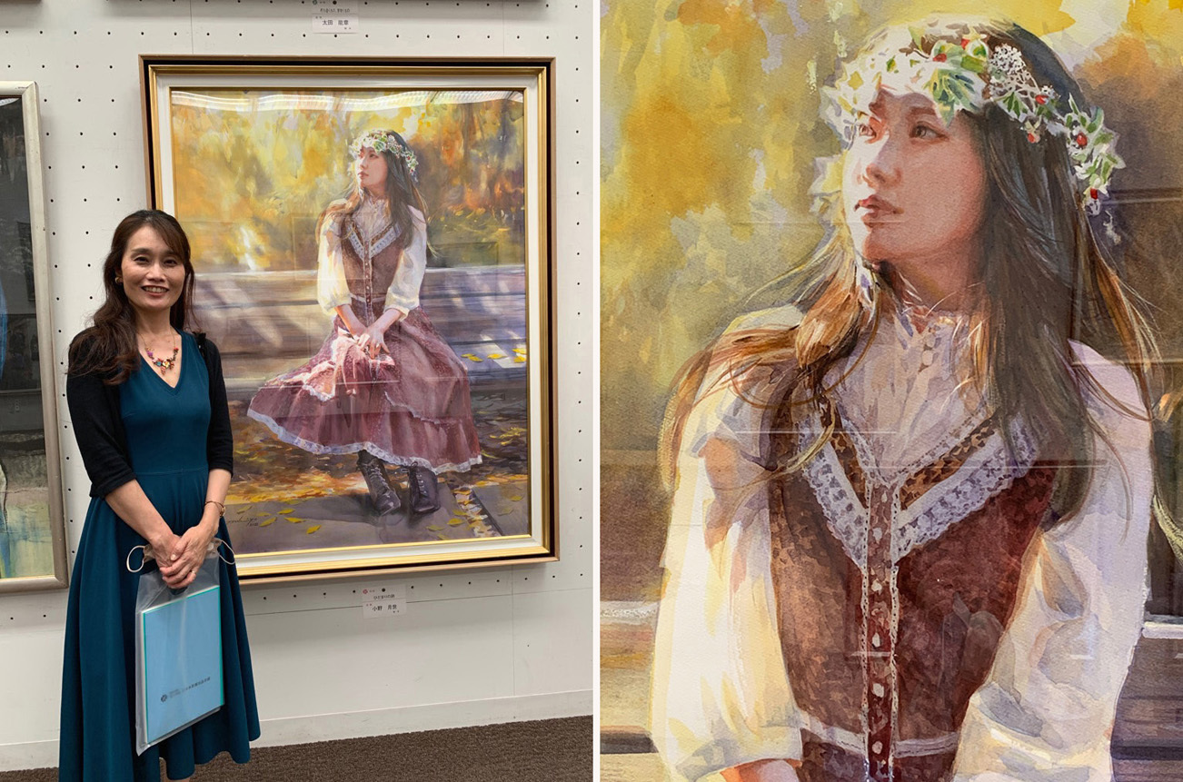 日本水彩展2022行ってきました☆ : デルフトブルー☆