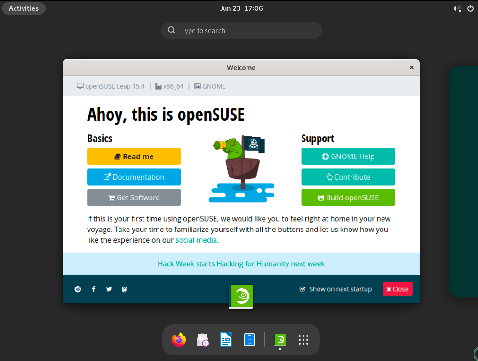 openSUSE Leap 15.4 インストールとファーストインプレッション_a0056607_14401344.png