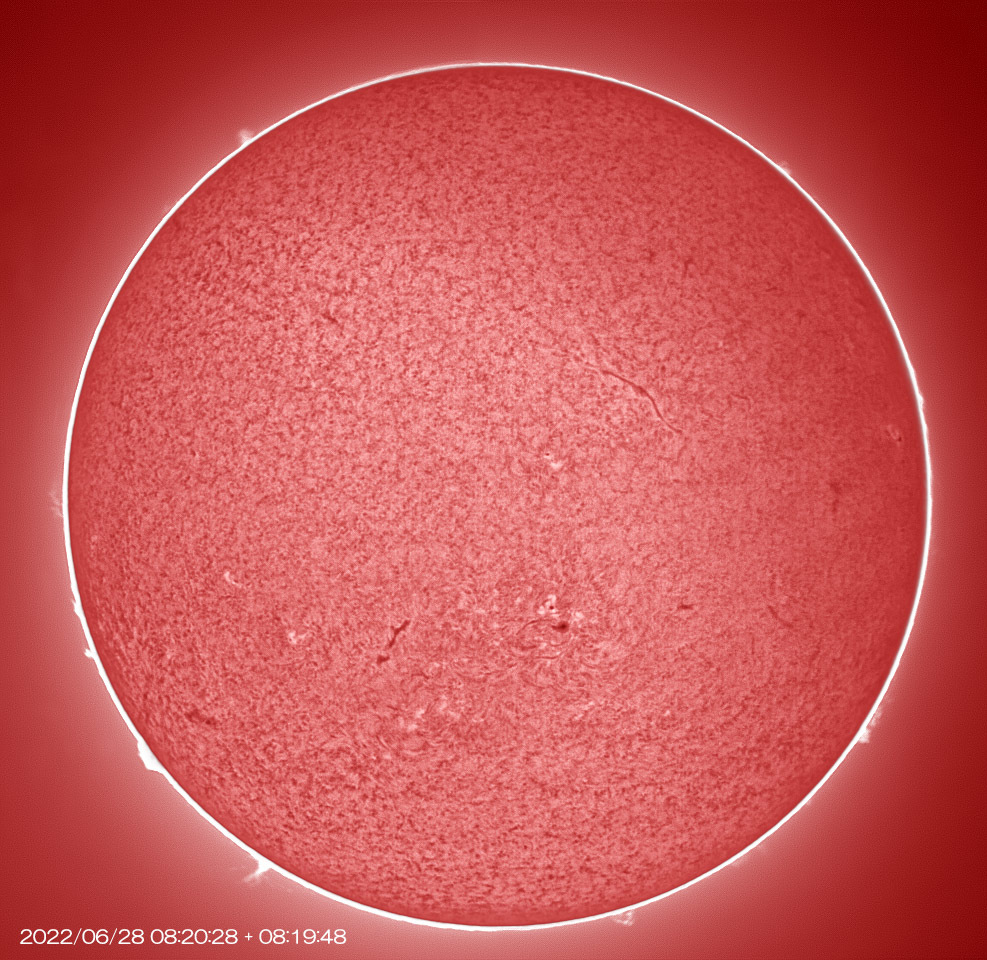 6月28日の太陽 惑星集合写真に挑戦!しかし、水星は写らず!_e0174091_17003071.jpg