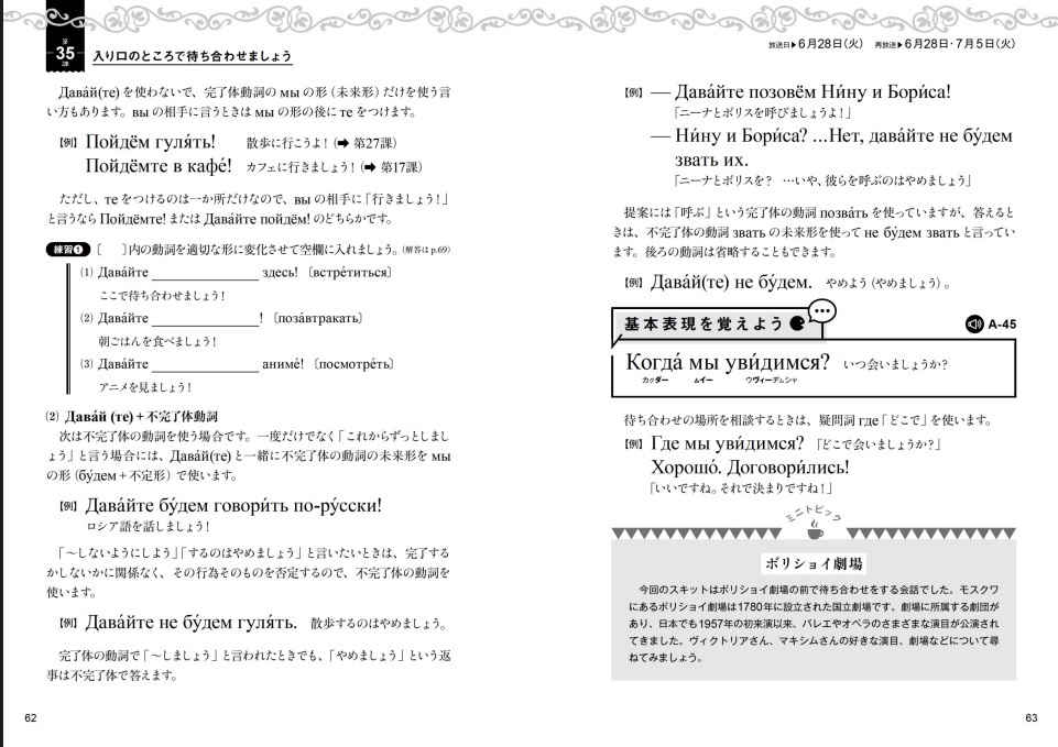 感動、また感動! 露・入門編第35課で完了体・不完了体の区別の説明 (22年7月1日)_c0059093_21302901.jpg