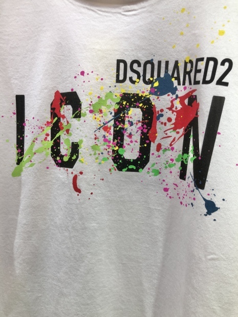 「DSQUARED2 ディースクエアード」新作ペイントTシャツとカラーデニム入荷です。_c0204280_13561750.jpg