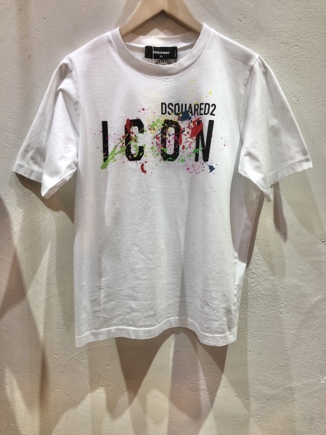 「DSQUARED2 ディースクエアード」新作ペイントTシャツとカラーデニム入荷です。_c0204280_13561864.jpg