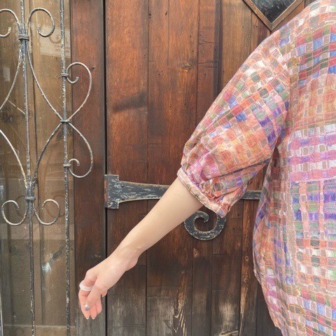 latelier du savon エプロンパッチワークブラウス l'atelier du savon（アトリエドサボン）の「○エプロンパッチ