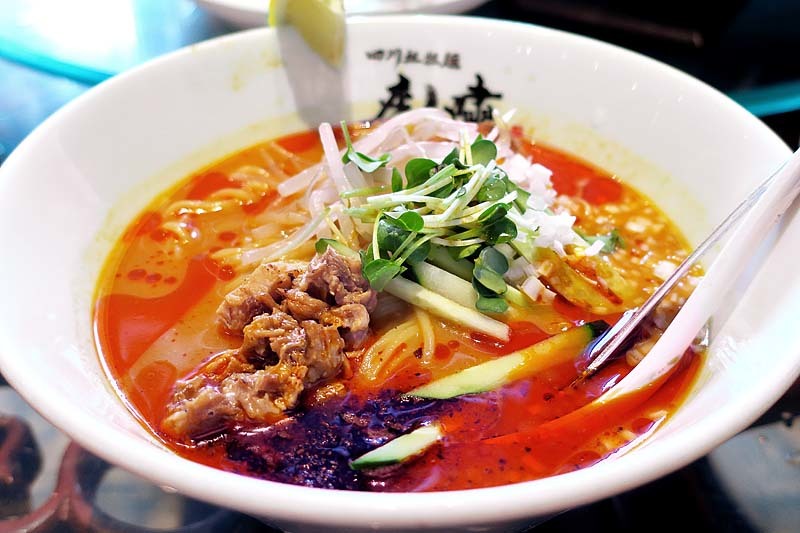 四川担担麺 虎嘯 松江店@松江市・東朝日町 ★★(つめたい担担麺)_f0080612_13510826.jpg