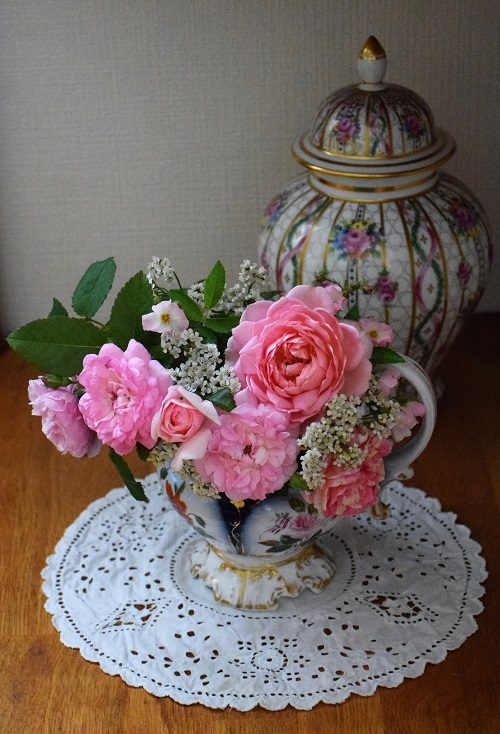 涼しい今朝の庭から 22年上半期の庭のバラ バラとハーブのある暮らし Salon De Roses