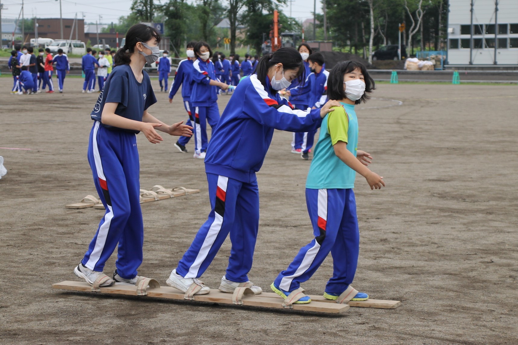 中学 体育 体育祭】学級種目練習 : 中標津町立広陵中学校