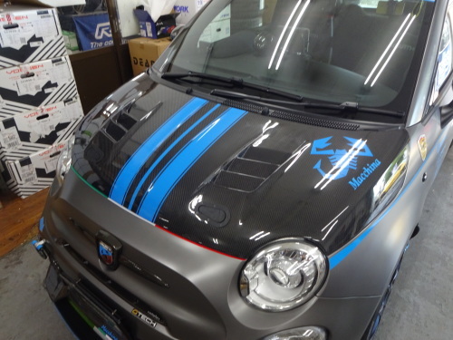 アバルト595スコルピオーㇿボンネット アバルト595スコルピオー